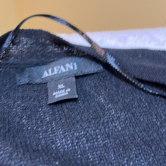 Jacket black 3/4 sleeves Alfani xL - Picture 2 of 7